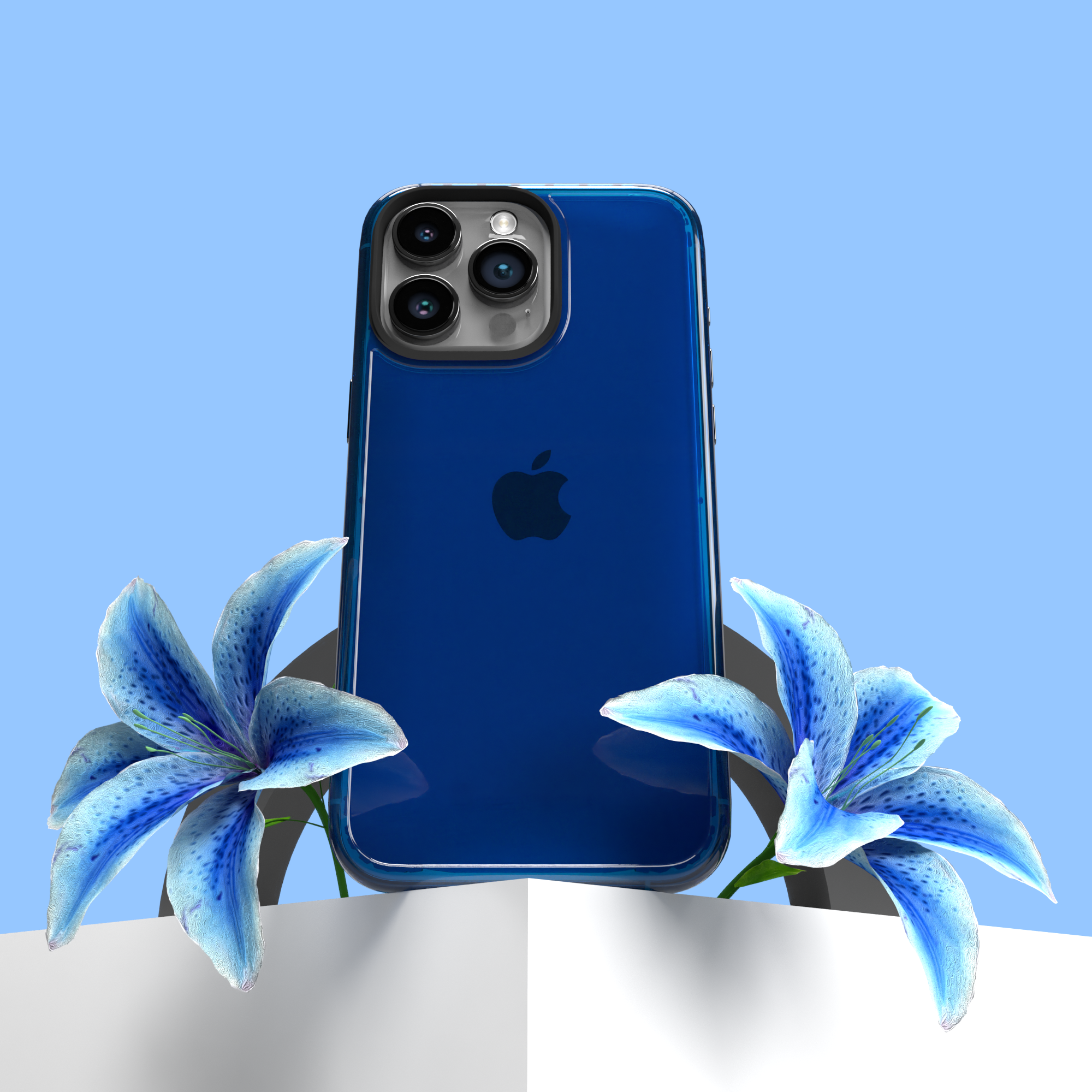 Slim TPU Case for Apple iPhone 15 Plus | Bermuda Blue | Altitude Series