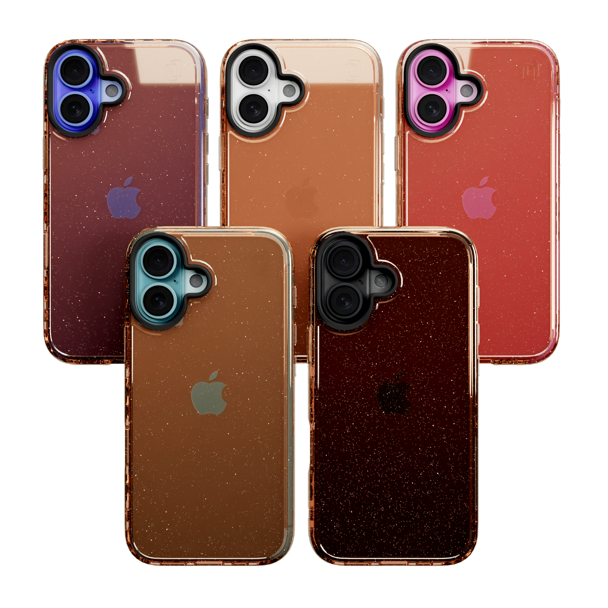 Slim TPU Case for Apple iPhone 16 | Peach Fuzz Sparkle | Altitude Series