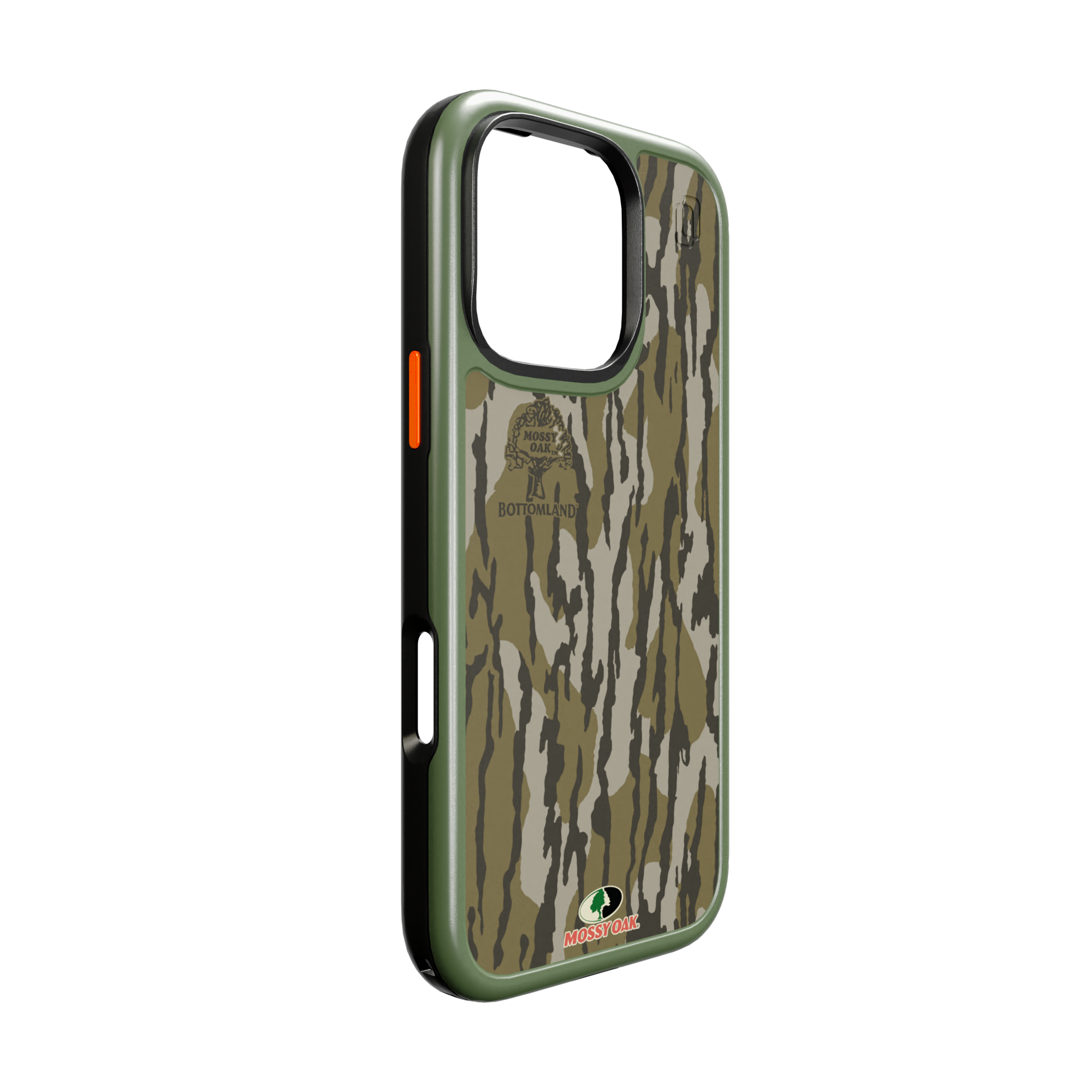 Shock-Absorbent MagSafe® Case for Apple iPhone 16 Pro | Mossy Oak | Bottom Lands | Fortitude Series Bottom Lands