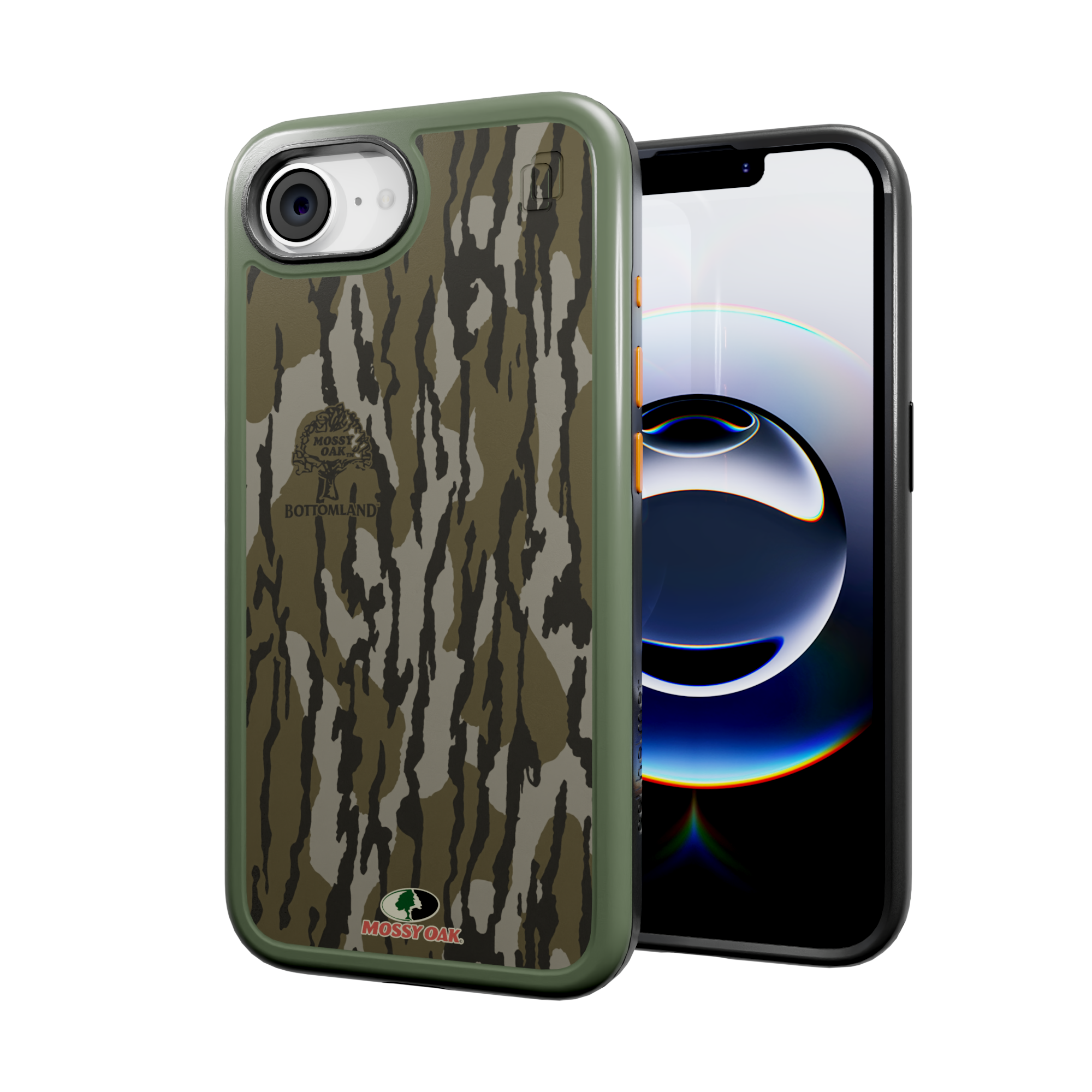 Shock-Absorbent MagSafe® Case for Apple iPhone 16e | Mossy Oak | Bottomland | Fortitude Series