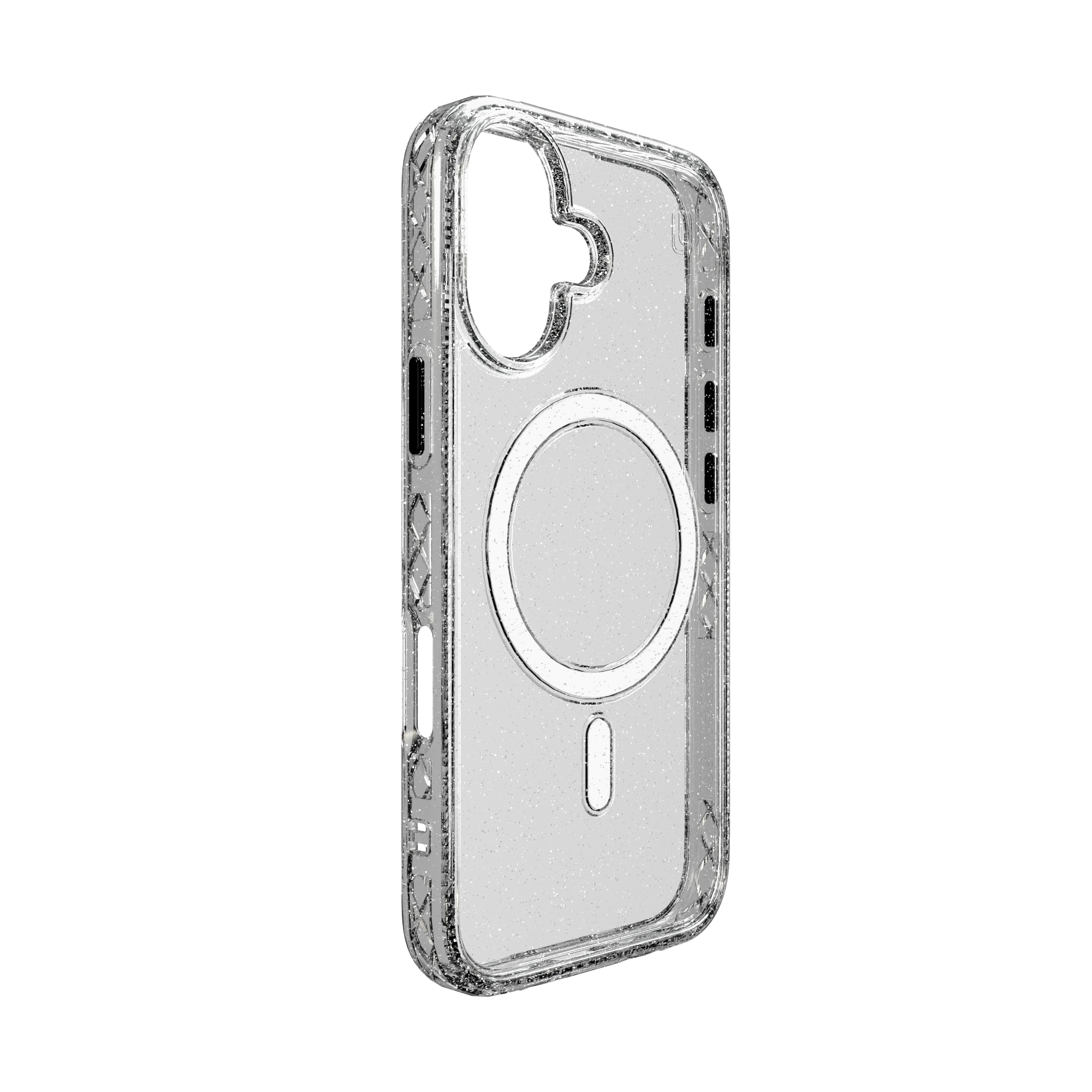 MagSafe® Case for Apple iPhone 16 | Crystal Clear Sparkle | Magnitude Series Crystal Clear Sparkle