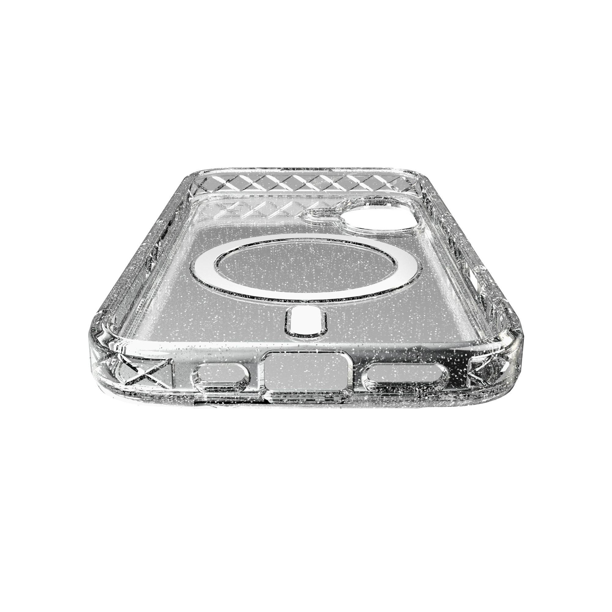 MagSafe® Case for Apple iPhone 16 | Crystal Clear Sparkle | Magnitude Series Crystal Clear Sparkle