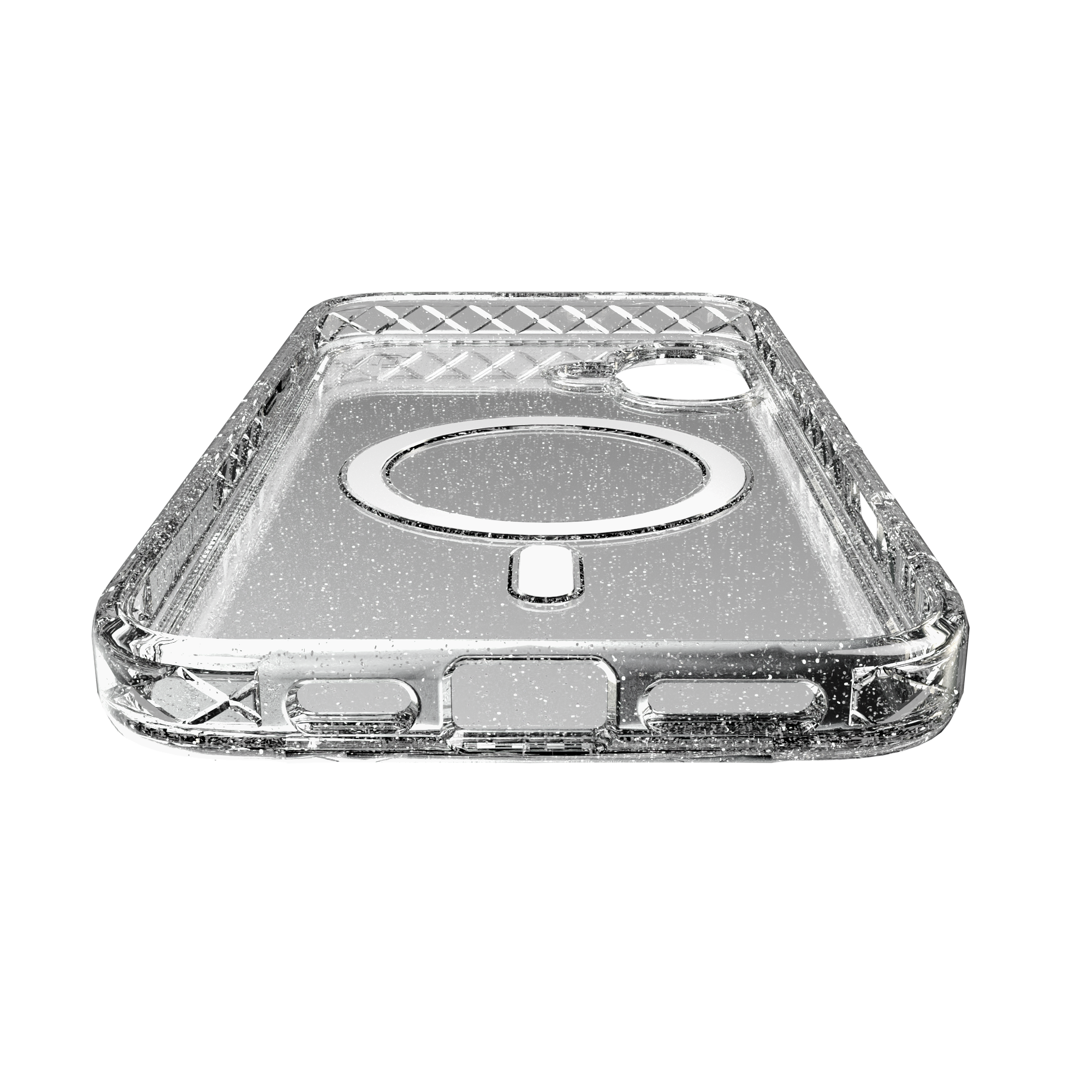 MagSafe® Case for Apple iPhone 16 Plus | Crystal Clear Sparkle | Magnitude Series Crystal Clear Sparkle