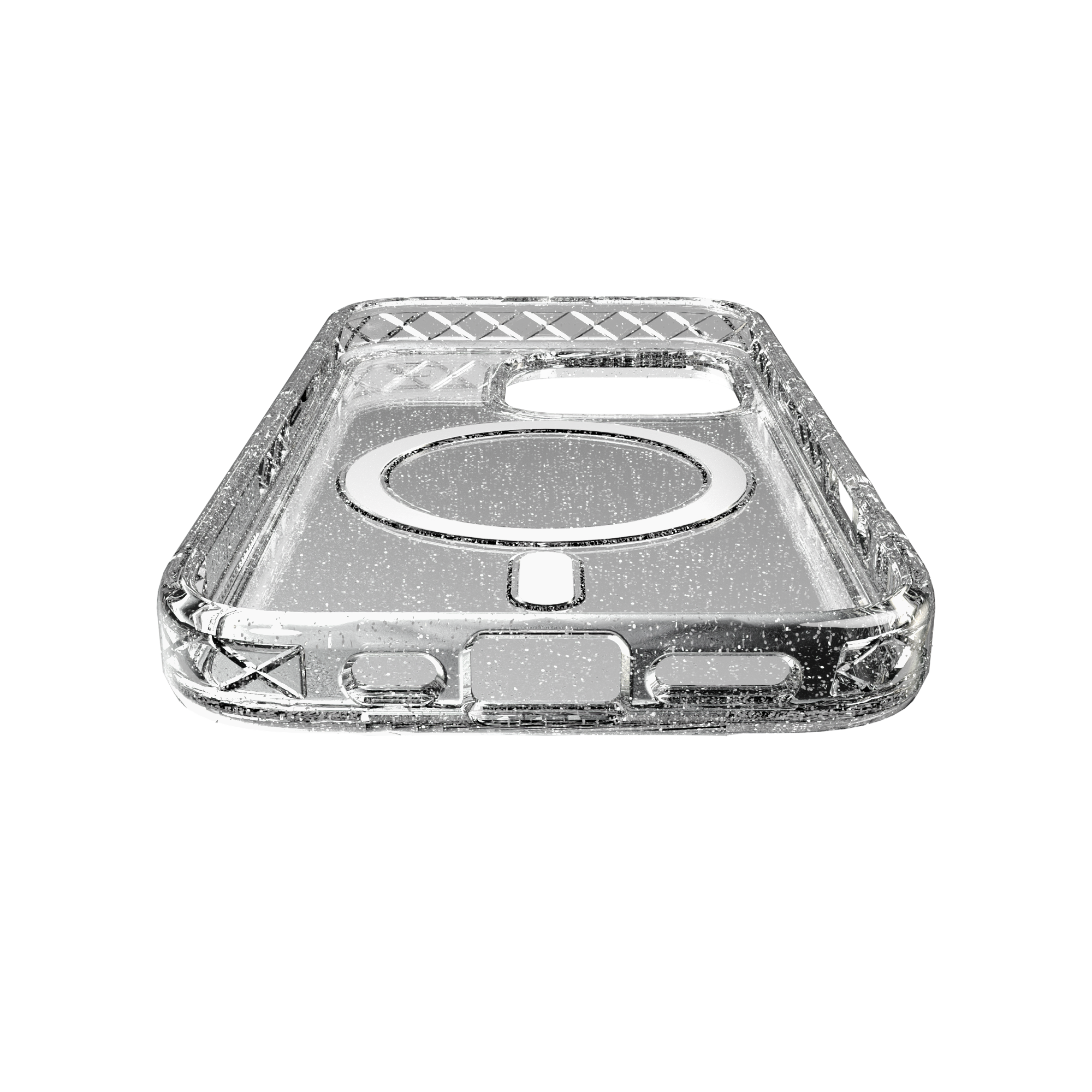 MagSafe® Case for Apple iPhone 16 Pro | Crystal Clear Sparkle | Magnitude Series Crystal Clear Sparkle