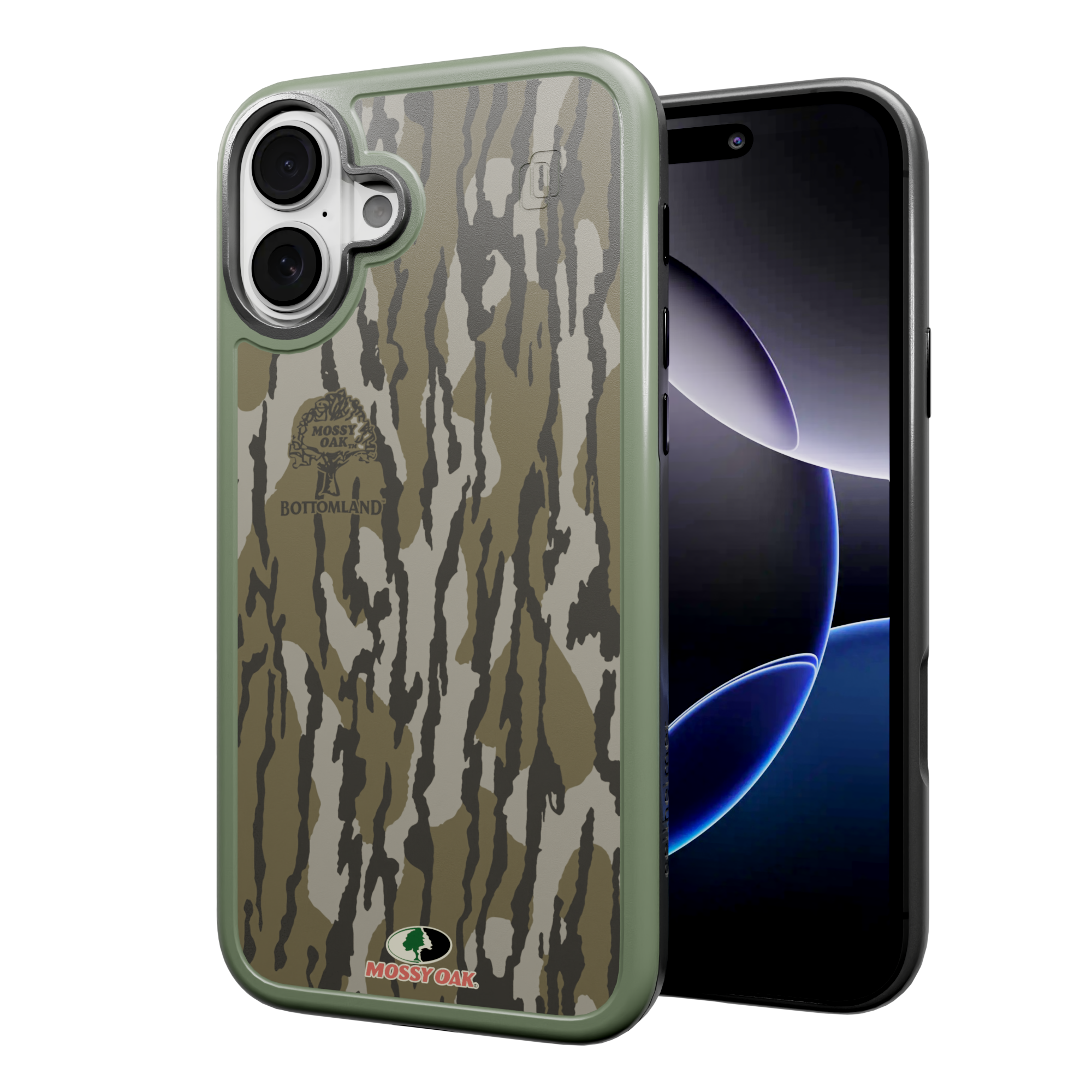 Shock-Absorbent MagSafe® Case for Apple iPhone 16 Plus | Mossy Oak | Bottomland | Fortitude Series