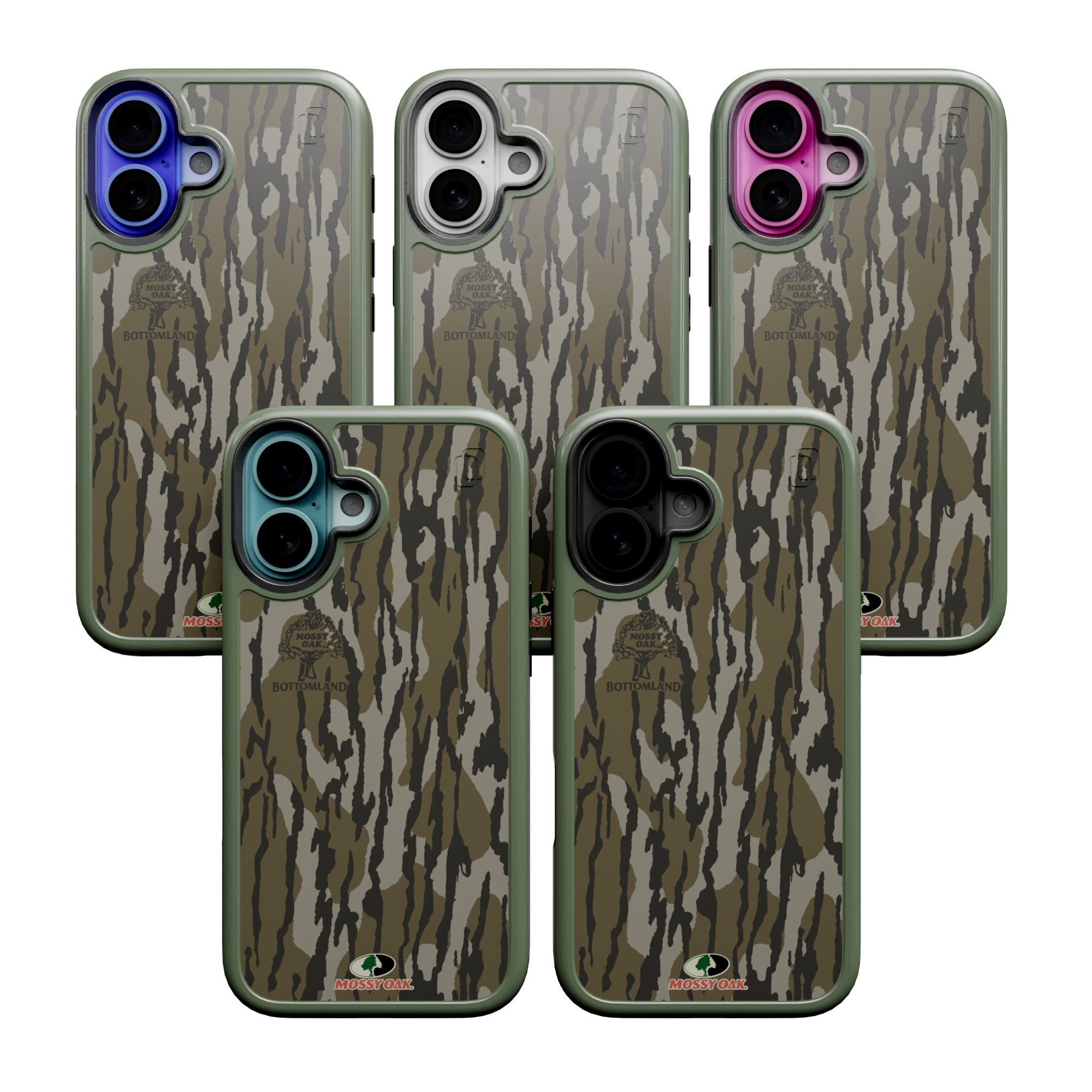 Shock-Absorbent MagSafe® Case for Apple iPhone 16 | Mossy Oak | Bottomland | Fortitude Series