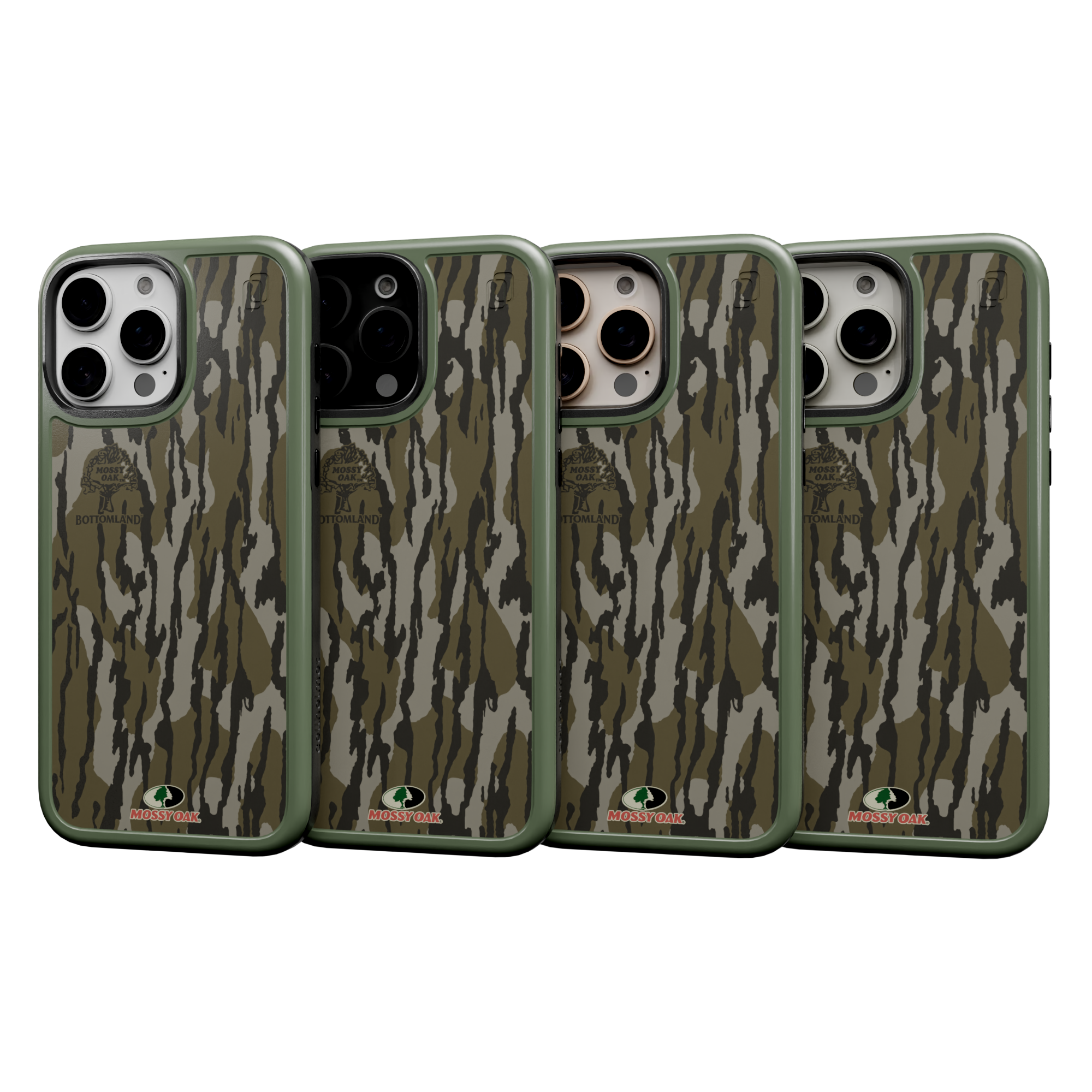 Shock-Absorbent MagSafe® Case for Apple iPhone 16 Pro | Mossy Oak | Bottom Lands | Fortitude Series