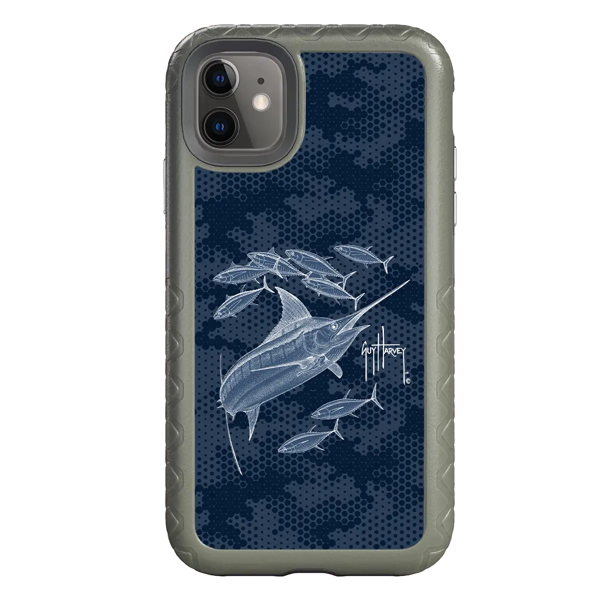 Guy Harvey Fortitude Series for Apple iPhone 11 - Blue Camo - Custom Case -  - cellhelmet