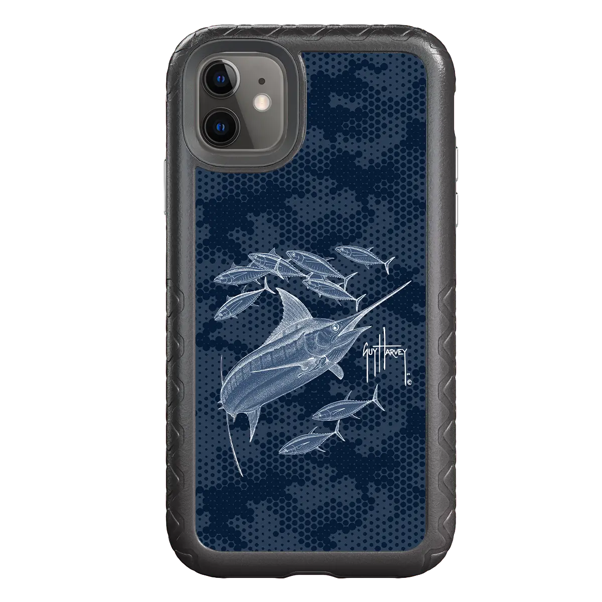 Guy Harvey Fortitude Series for Apple iPhone 11 - Blue Camo - Custom Case -  - cellhelmet