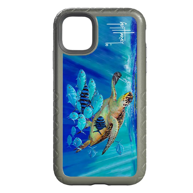 Guy Harvey Fortitude Series for Apple iPhone 11 - Hawksbill Caravan - Custom Case - OliveDrabGreen - cellhelmet