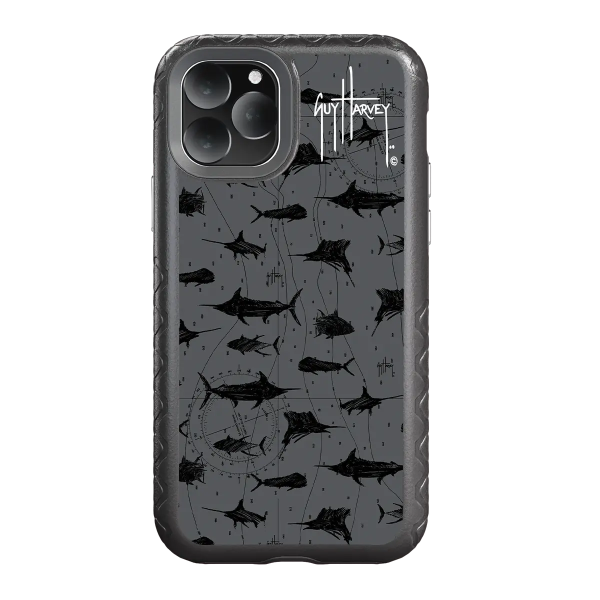 Guy Harvey Fortitude Series for Apple iPhone 11 Pro - Black Scribbler - Custom Case - OnyxBlack - cellhelmet