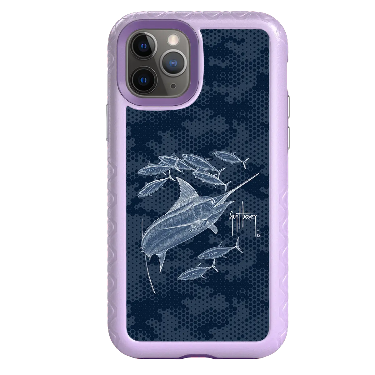 Guy Harvey Fortitude Series for Apple iPhone 11 Pro - Blue Camo - Custom Case - LilacBlossom - cellhelmet