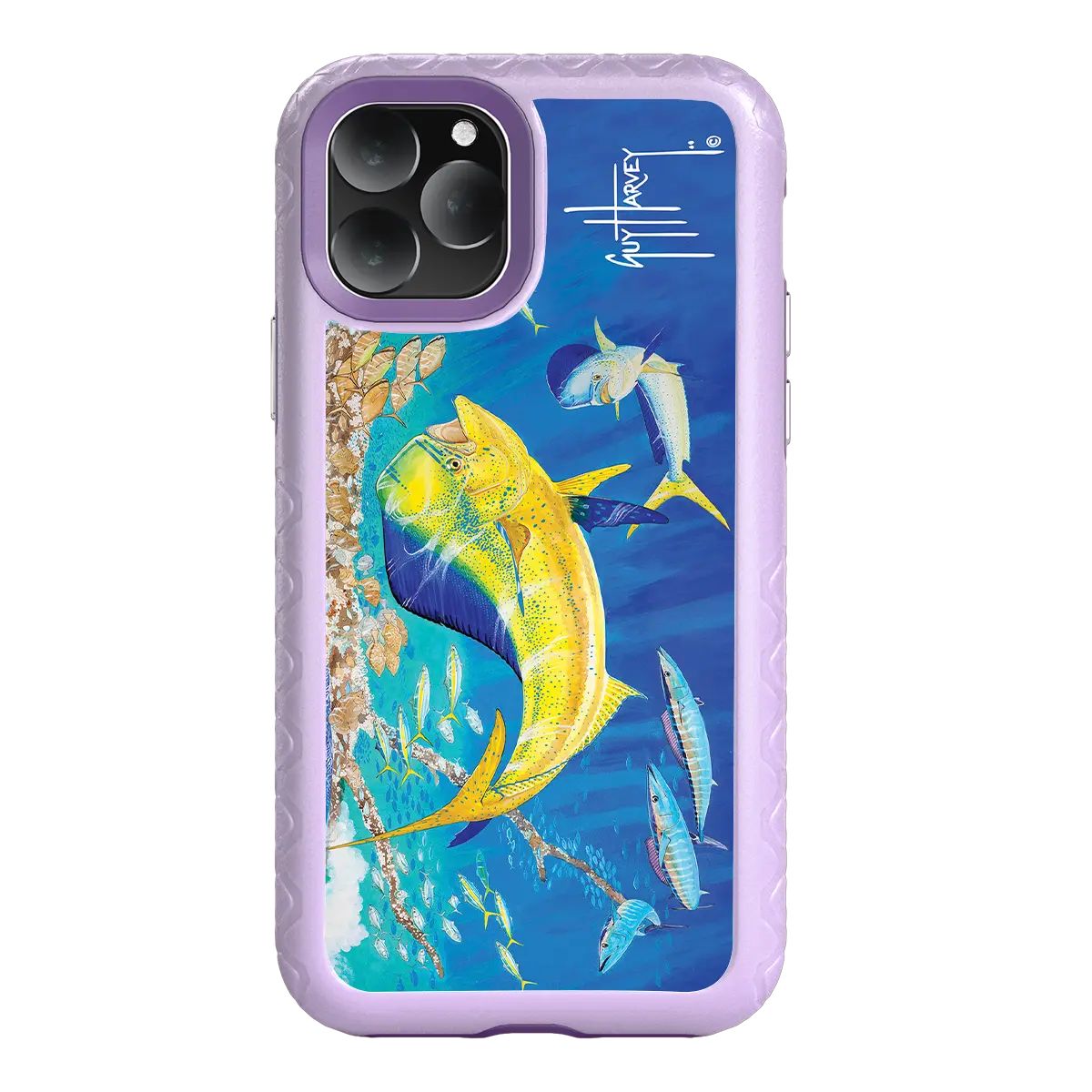 Guy Harvey Fortitude Series for Apple iPhone 11 Pro - Dolphin Oasis - Custom Case - LilacBlossom - cellhelmet