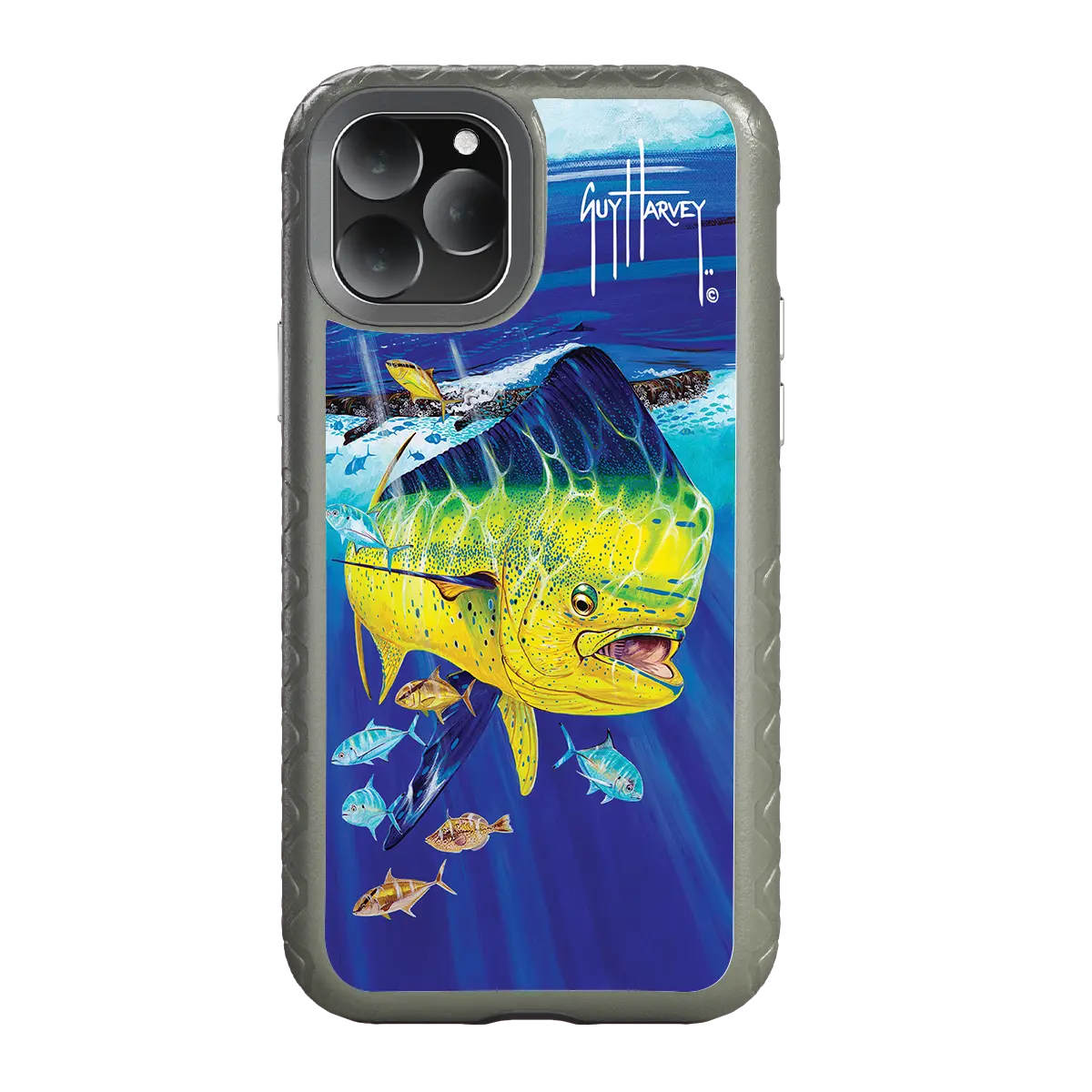 Guy Harvey Fortitude Series for Apple iPhone 11 Pro - Golden Prize - Custom Case - OliveDrabGreen - cellhelmet