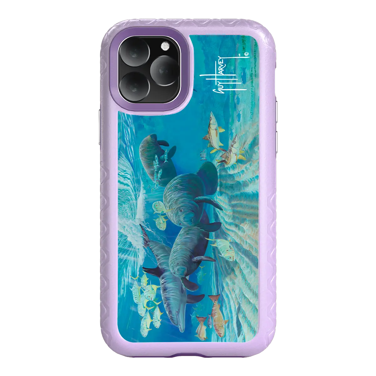 Guy Harvey Fortitude Series for Apple iPhone 11 Pro - Manatee Pass - Custom Case - LilacBlossom - cellhelmet