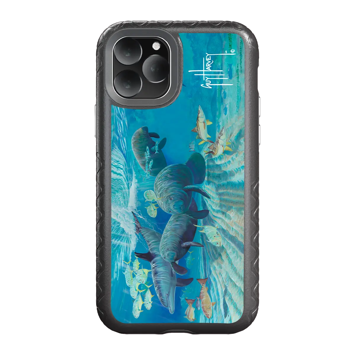 Guy Harvey Fortitude Series for Apple iPhone 11 Pro - Manatee Pass - Custom Case - OnyxBlack - cellhelmet