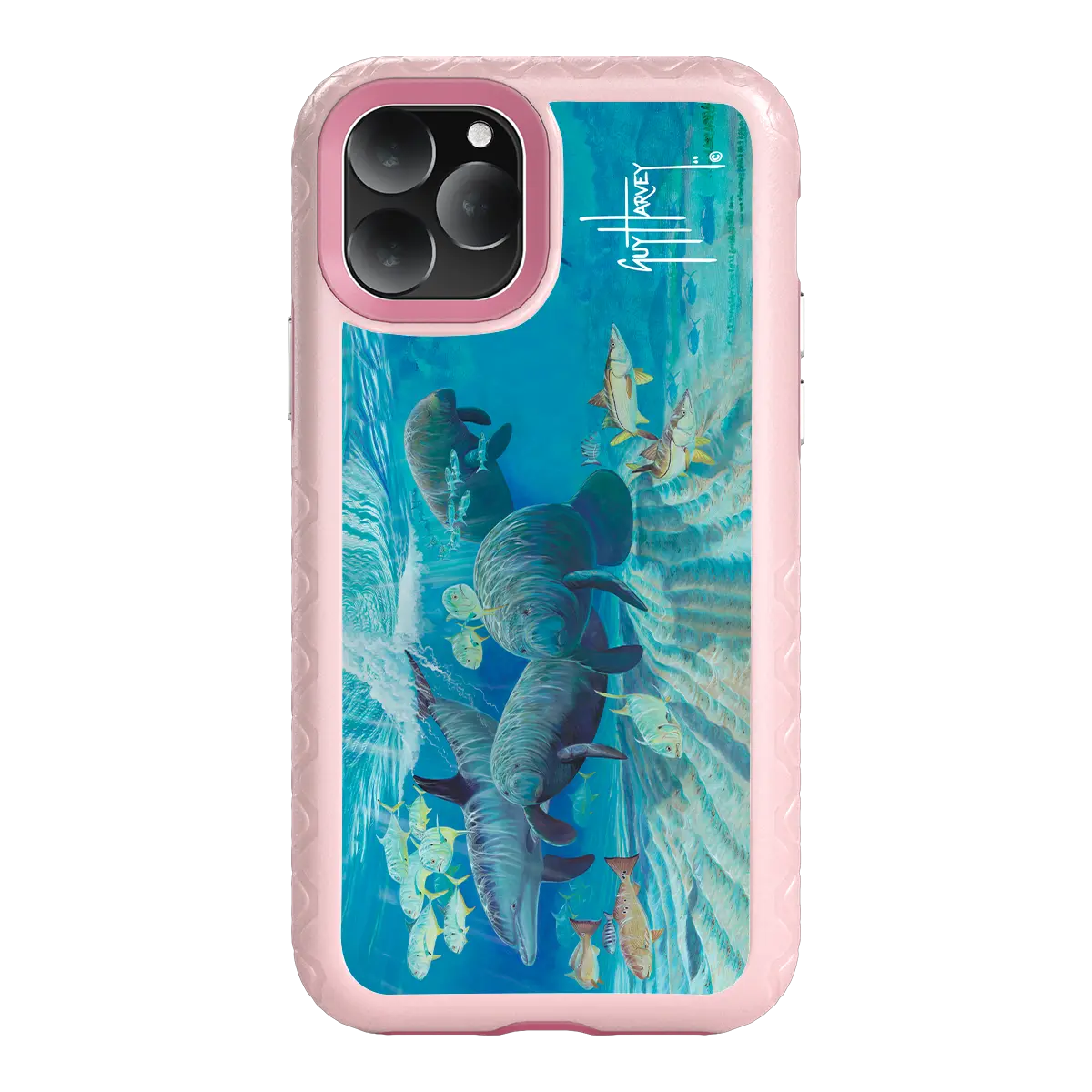 Guy Harvey Fortitude Series for Apple iPhone 11 Pro - Manatee Pass - Custom Case - PinkMagnolia - cellhelmet