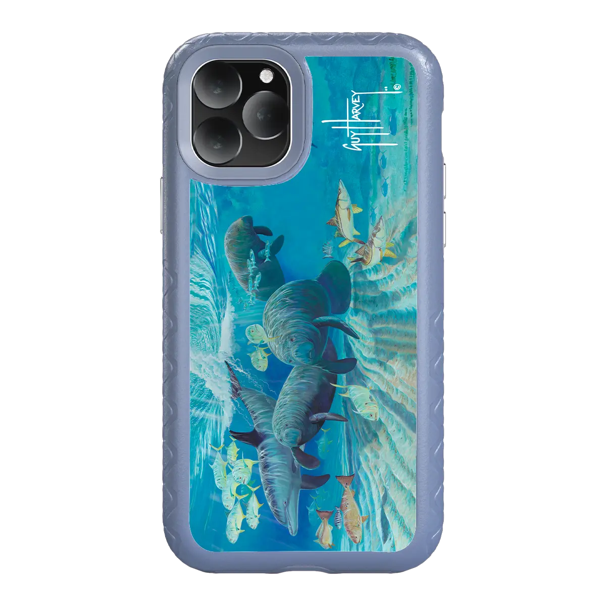 Guy Harvey Fortitude Series for Apple iPhone 11 Pro - Manatee Pass - Custom Case - SlateBlue - cellhelmet