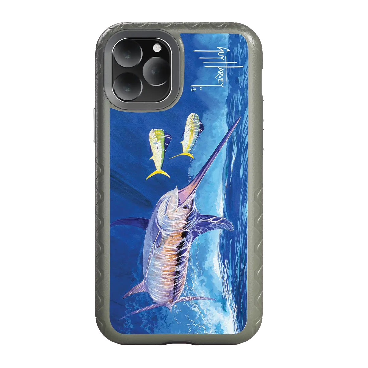 Guy Harvey Fortitude Series for Apple iPhone 11 Pro Max - Bullseye Sword - Custom Case - OliveDrabGreen - cellhelmet