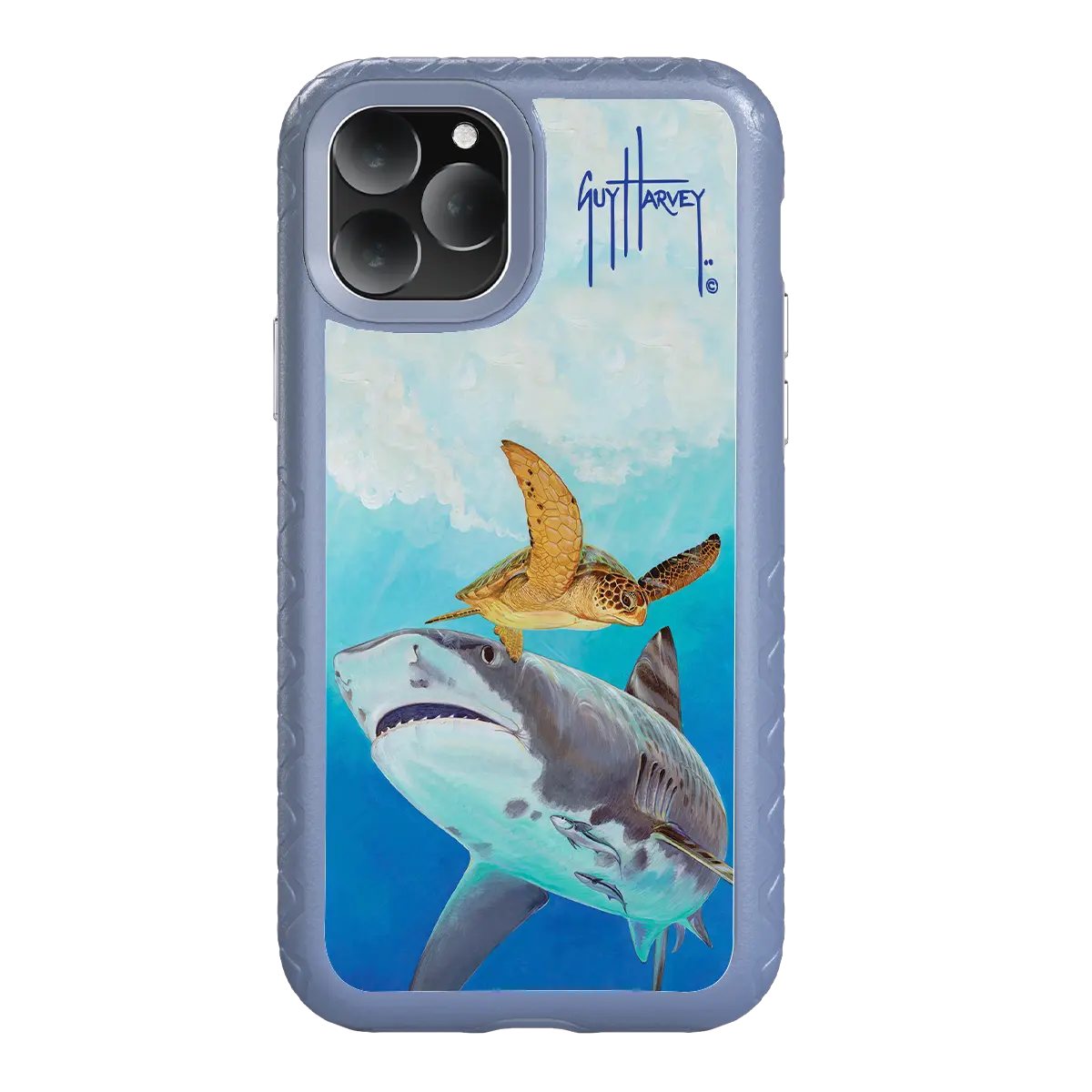 Guy Harvey Fortitude Series for Apple iPhone 11 Pro Max - Eye of the Tiger - Custom Case - SlateBlue - cellhelmet