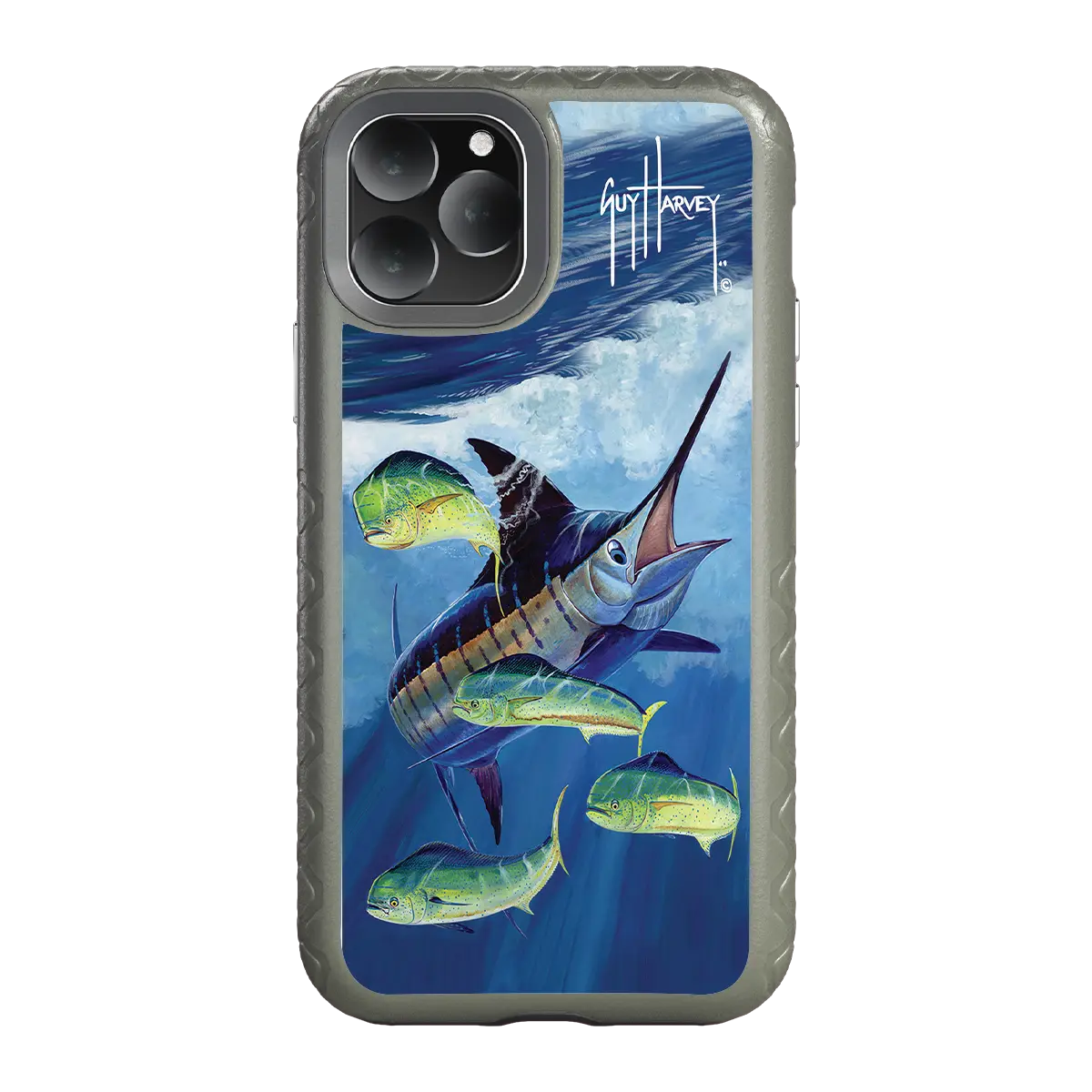 Guy Harvey Fortitude Series for Apple iPhone 11 Pro Max - Four Play - Custom Case - OliveDrabGreen - cellhelmet