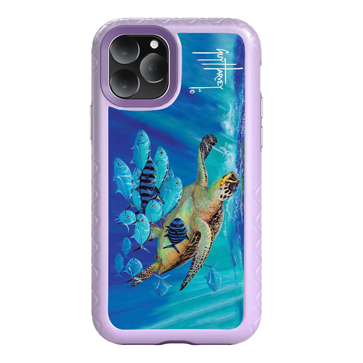 Guy Harvey Fortitude Series for Apple iPhone 11 Pro Max - Hawksbill Caravan - Custom Case - LilacBlossom - cellhelmet