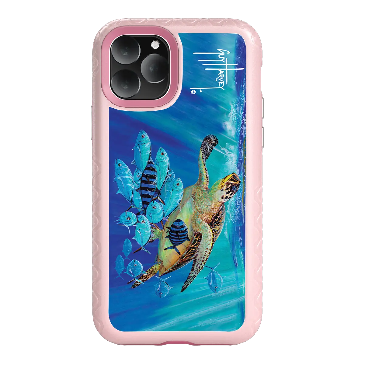 Guy Harvey Fortitude Series for Apple iPhone 11 Pro Max - Hawksbill Caravan - Custom Case - PinkMagnolia - cellhelmet