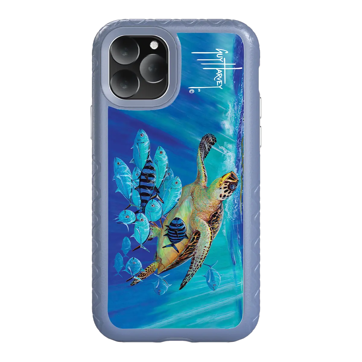 Guy Harvey Fortitude Series for Apple iPhone 11 Pro Max - Hawksbill Caravan - Custom Case - SlateBlue - cellhelmet