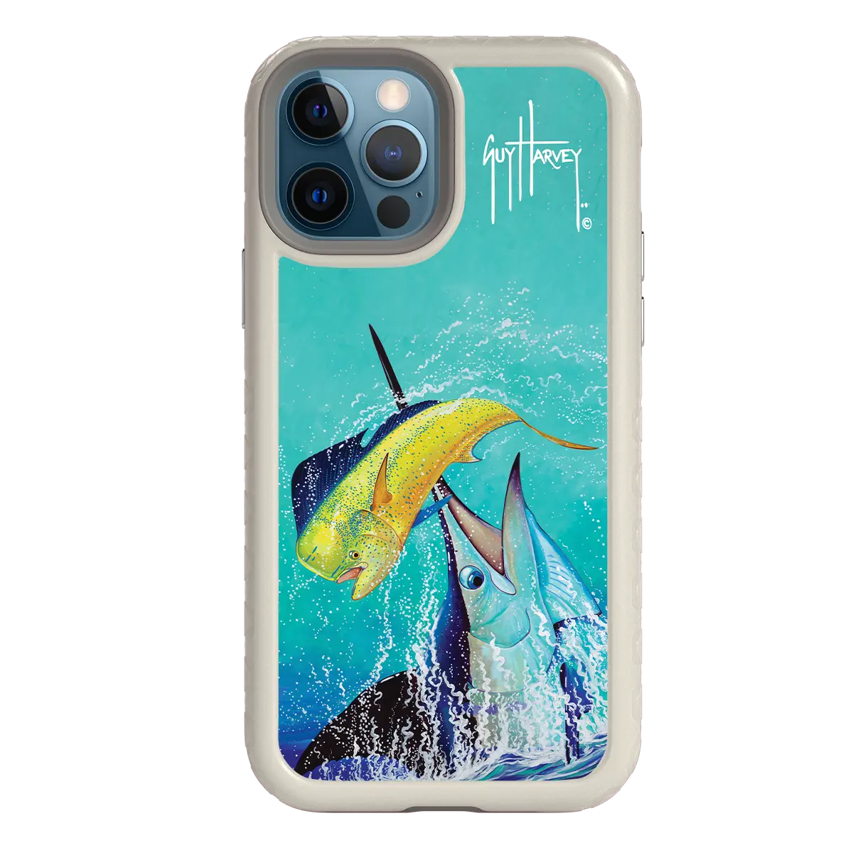 Guy Harvey Fortitude Series for Apple iPhone 12 / 12 Pro - El Dorado II - Custom Case - Gray - cellhelmet