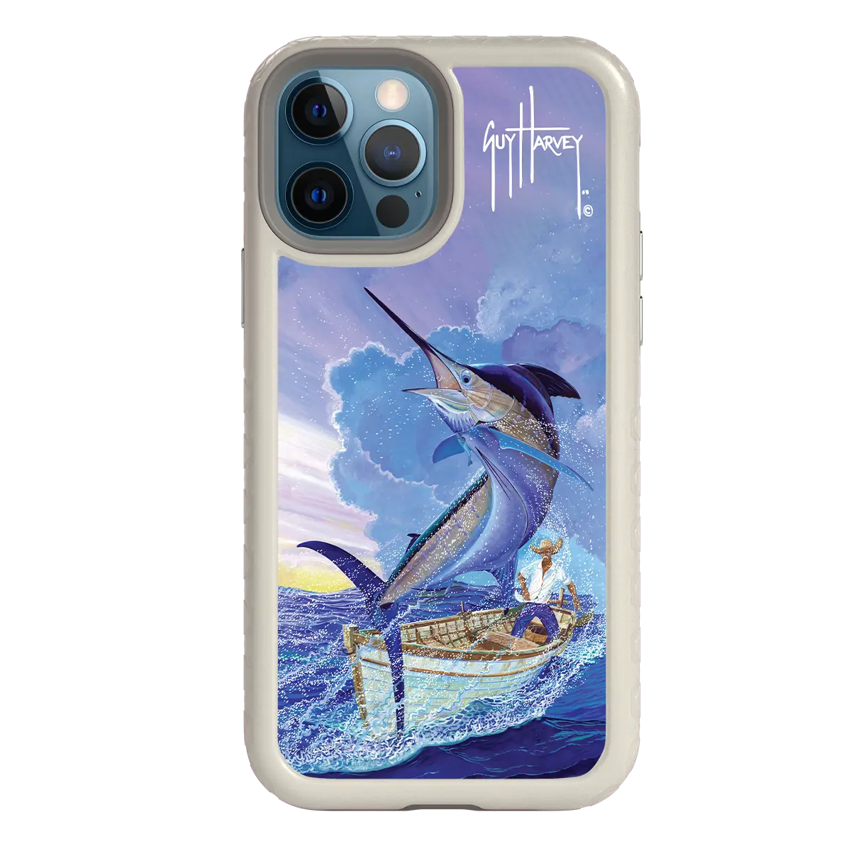 Guy Harvey Fortitude Series for Apple iPhone 12 / 12 Pro - El Viejo - Custom Case - Gray - cellhelmet