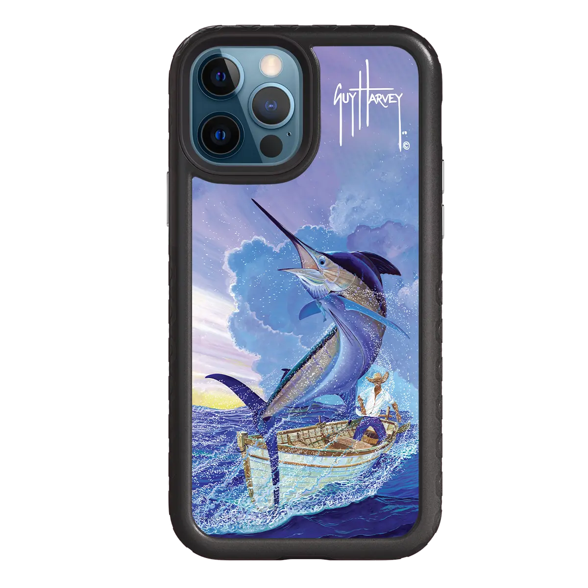 Guy Harvey Fortitude Series for Apple iPhone 12 / 12 Pro - El Viejo - Custom Case - OnyxBlack - cellhelmet