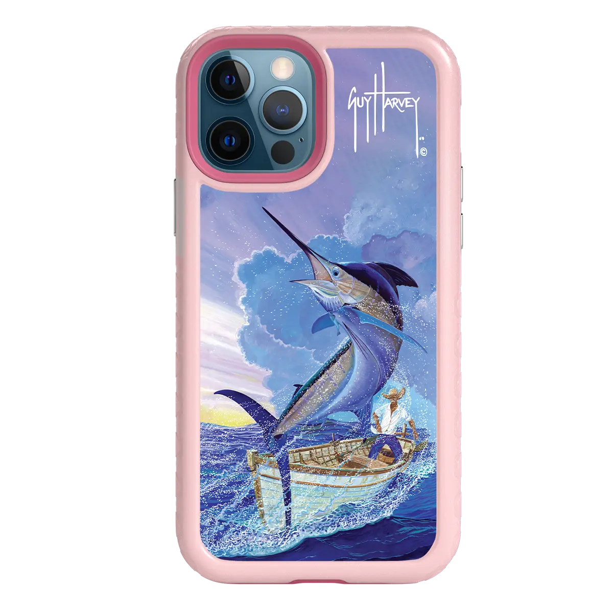 Guy Harvey Fortitude Series for Apple iPhone 12 / 12 Pro - El Viejo - Custom Case - PinkMagnolia - cellhelmet