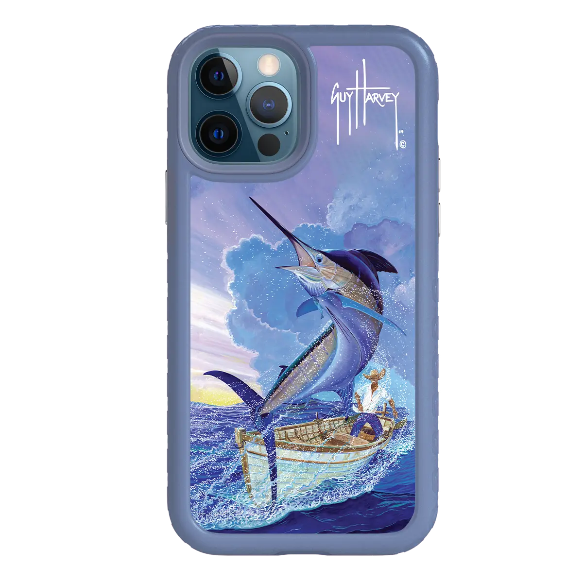 Guy Harvey Fortitude Series for Apple iPhone 12 / 12 Pro - El Viejo - Custom Case - SlateBlue - cellhelmet