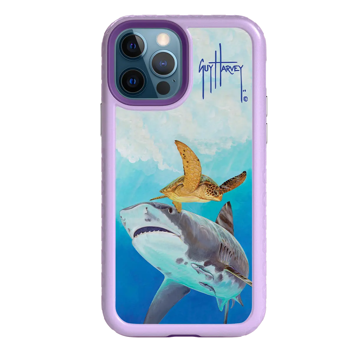 Guy Harvey Fortitude Series for Apple iPhone 12 / 12 Pro - Eye of the Tiger - Custom Case - LilacBlossom - cellhelmet
