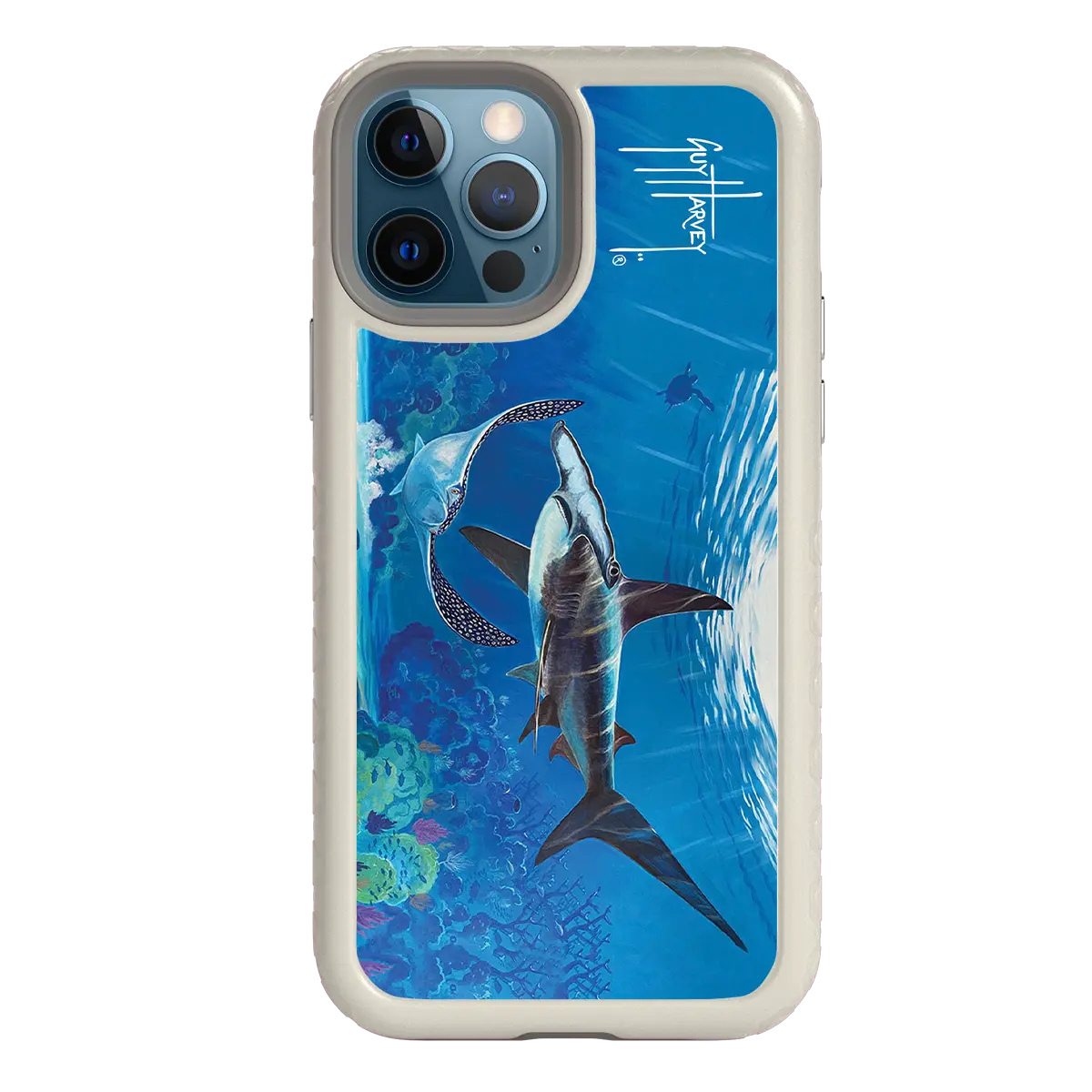 Guy Harvey Fortitude Series for Apple iPhone 12 / 12 Pro - Hammer Down - Custom Case - Gray - cellhelmet