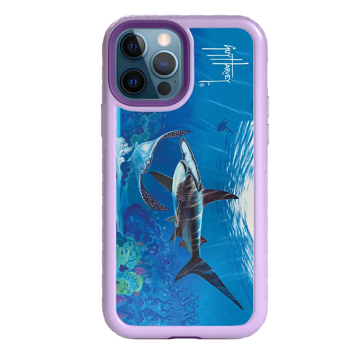 Guy Harvey Fortitude Series for Apple iPhone 12 / 12 Pro - Hammer Down - Custom Case - LilacBlossom - cellhelmet