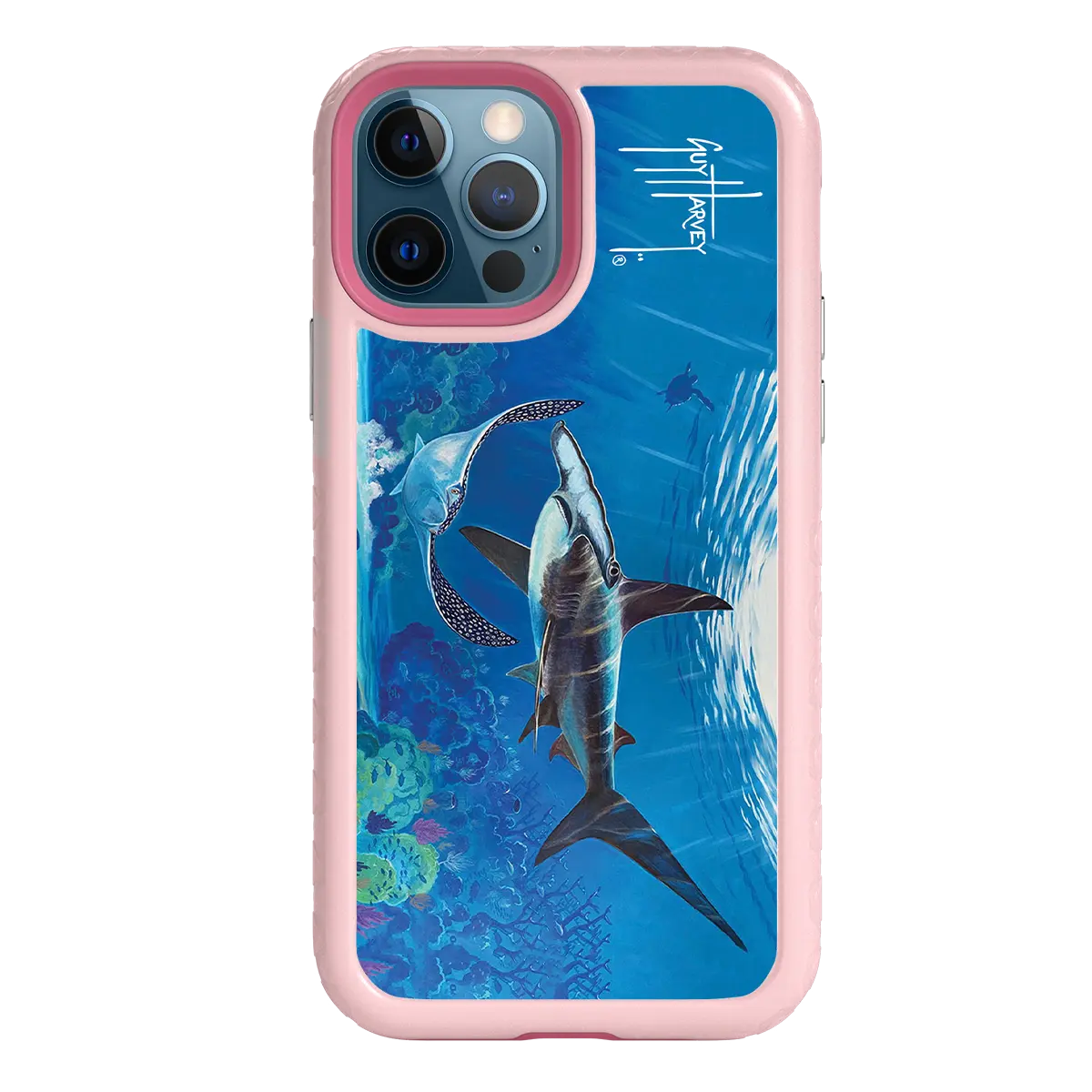 Guy Harvey Fortitude Series for Apple iPhone 12 / 12 Pro - Hammer Down - Custom Case - PinkMagnolia - cellhelmet