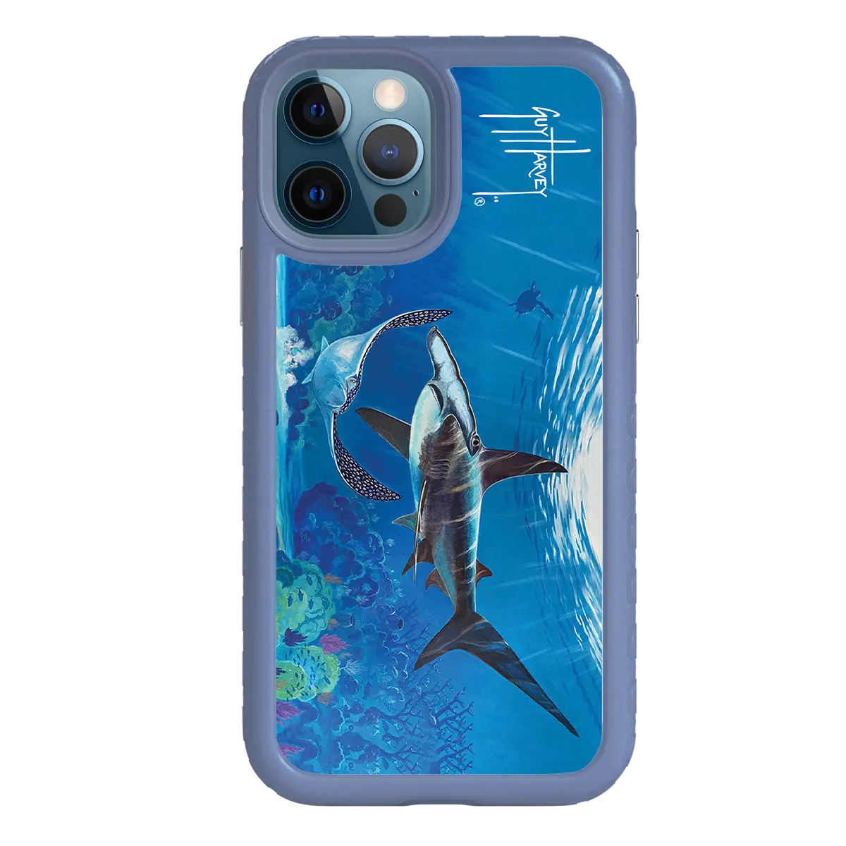 Guy Harvey Fortitude Series for Apple iPhone 12 / 12 Pro - Hammer Down - Custom Case - SlateBlue - cellhelmet