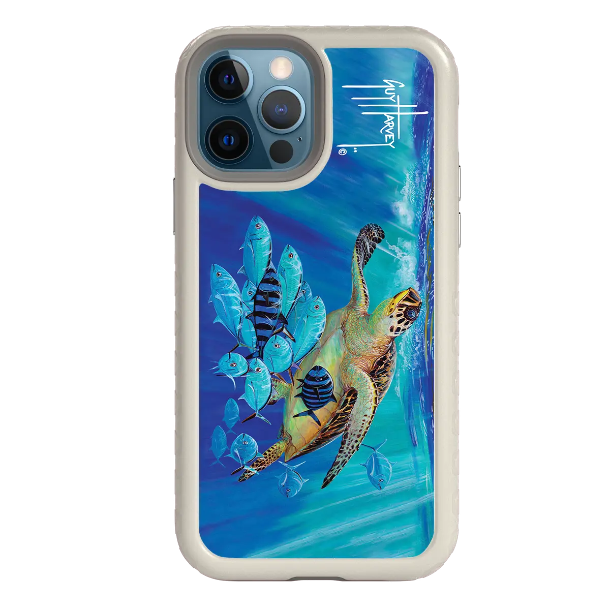 Guy Harvey Fortitude Series for Apple iPhone 12 / 12 Pro - Hawksbill Caravan - Custom Case - Gray - cellhelmet