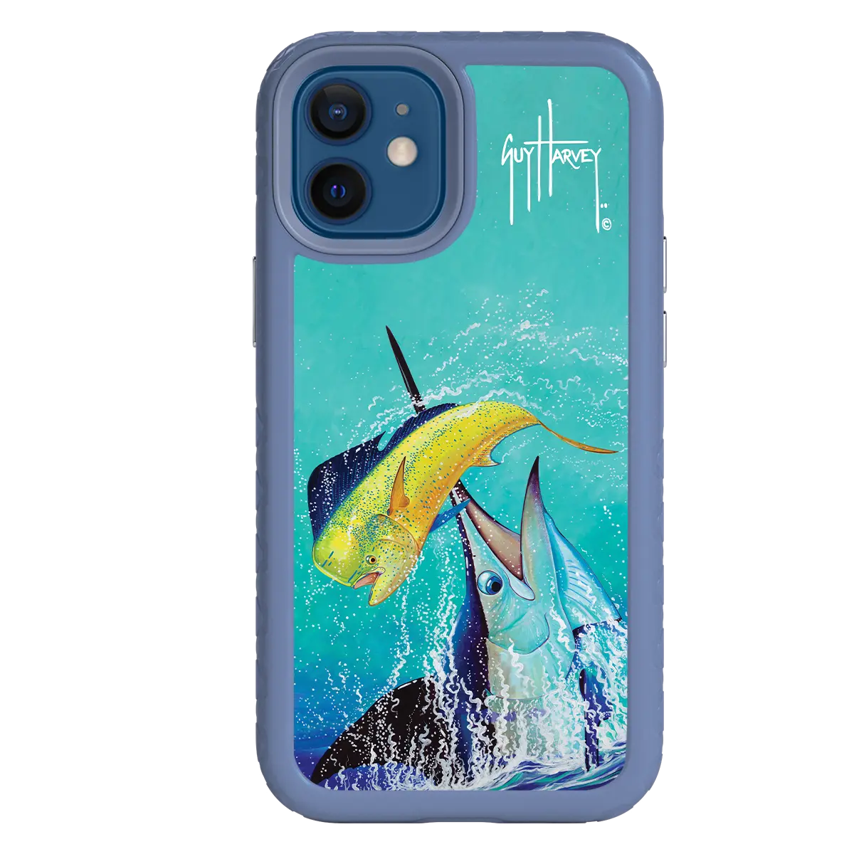 Guy Harvey Fortitude Series for Apple iPhone 12 Mini - El Dorado II - Custom Case - SlateBlue - cellhelmet