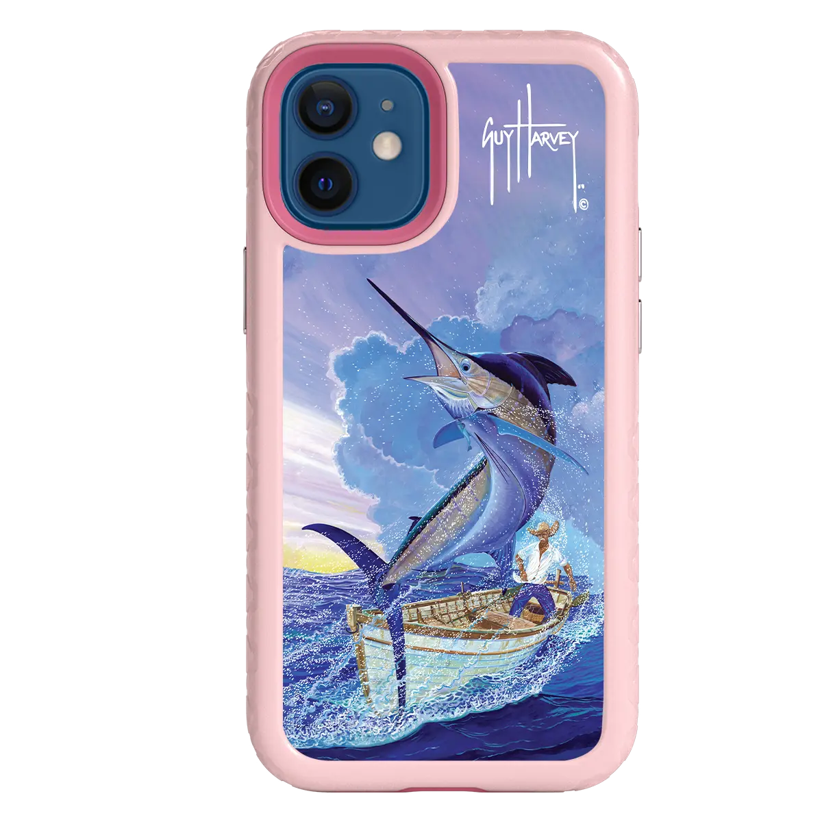 Guy Harvey Fortitude Series for Apple iPhone 12 Mini - El Viejo - Custom Case - PinkMagnolia - cellhelmet