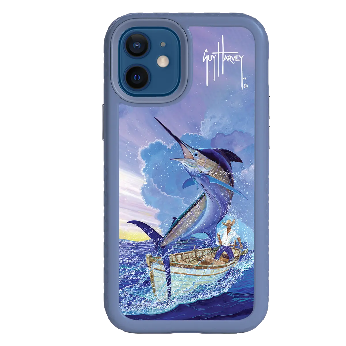 Guy Harvey Fortitude Series for Apple iPhone 12 Mini - El Viejo - Custom Case - SlateBlue - cellhelmet