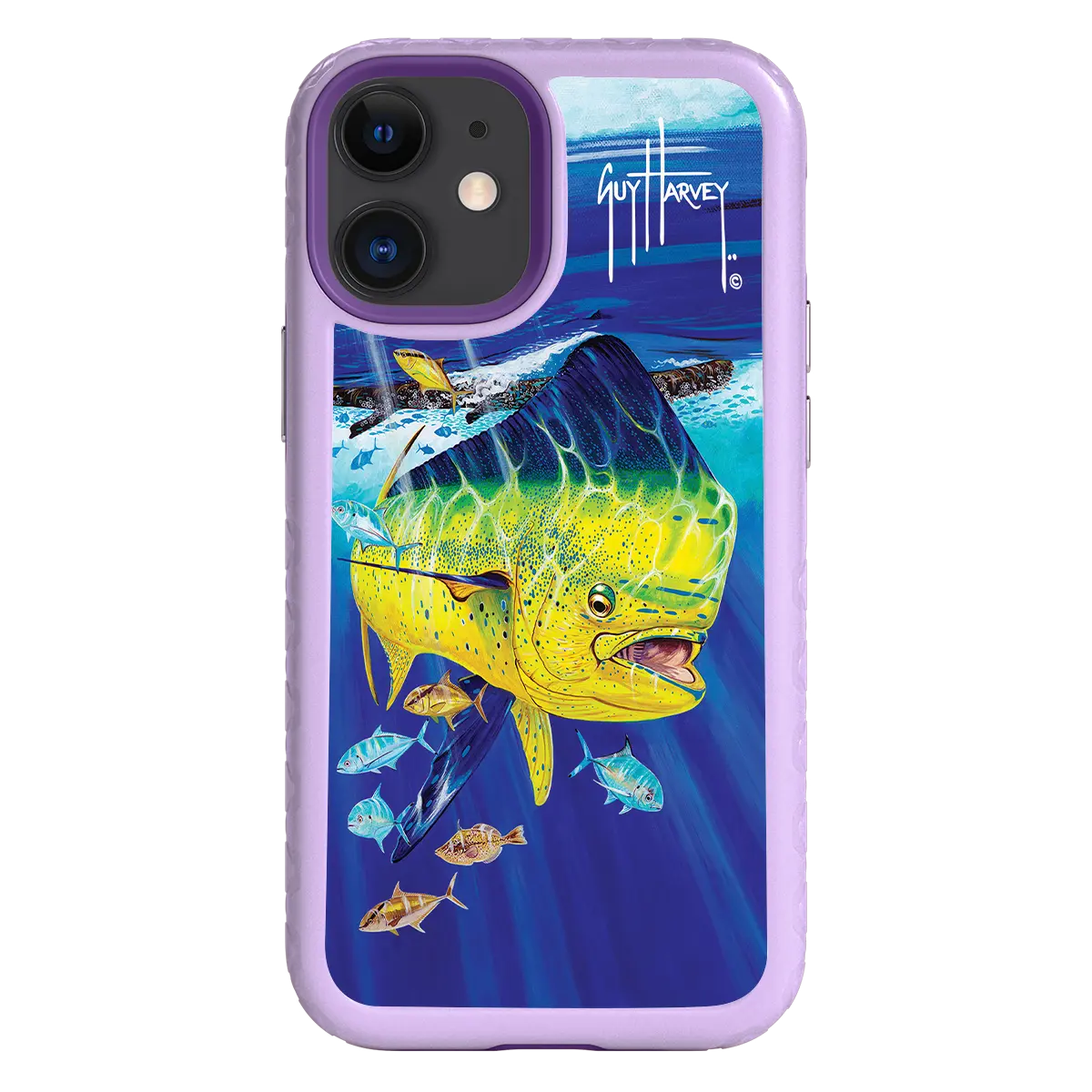 Guy Harvey Fortitude Series for Apple iPhone 12 Mini - Golden Prize - Custom Case - LilacBlossom - cellhelmet