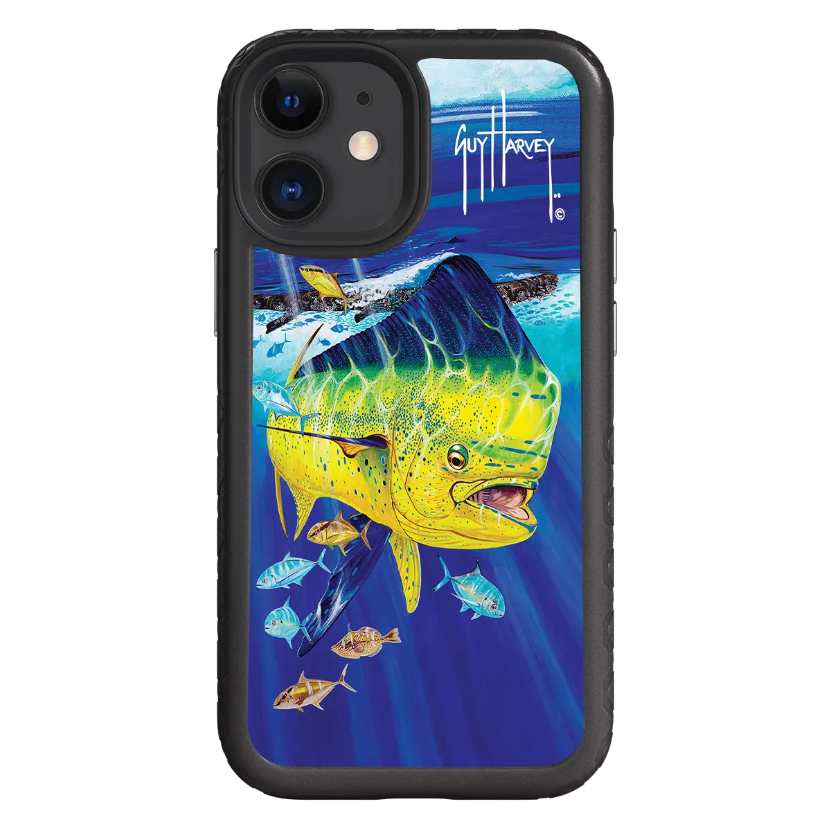 Guy Harvey Fortitude Series for Apple iPhone 12 Mini - Golden Prize - Custom Case - OnyxBlack - cellhelmet