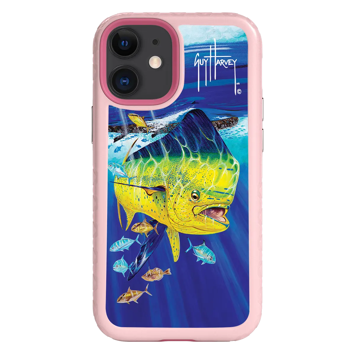 Guy Harvey Fortitude Series for Apple iPhone 12 Mini - Golden Prize - Custom Case - PinkMagnolia - cellhelmet