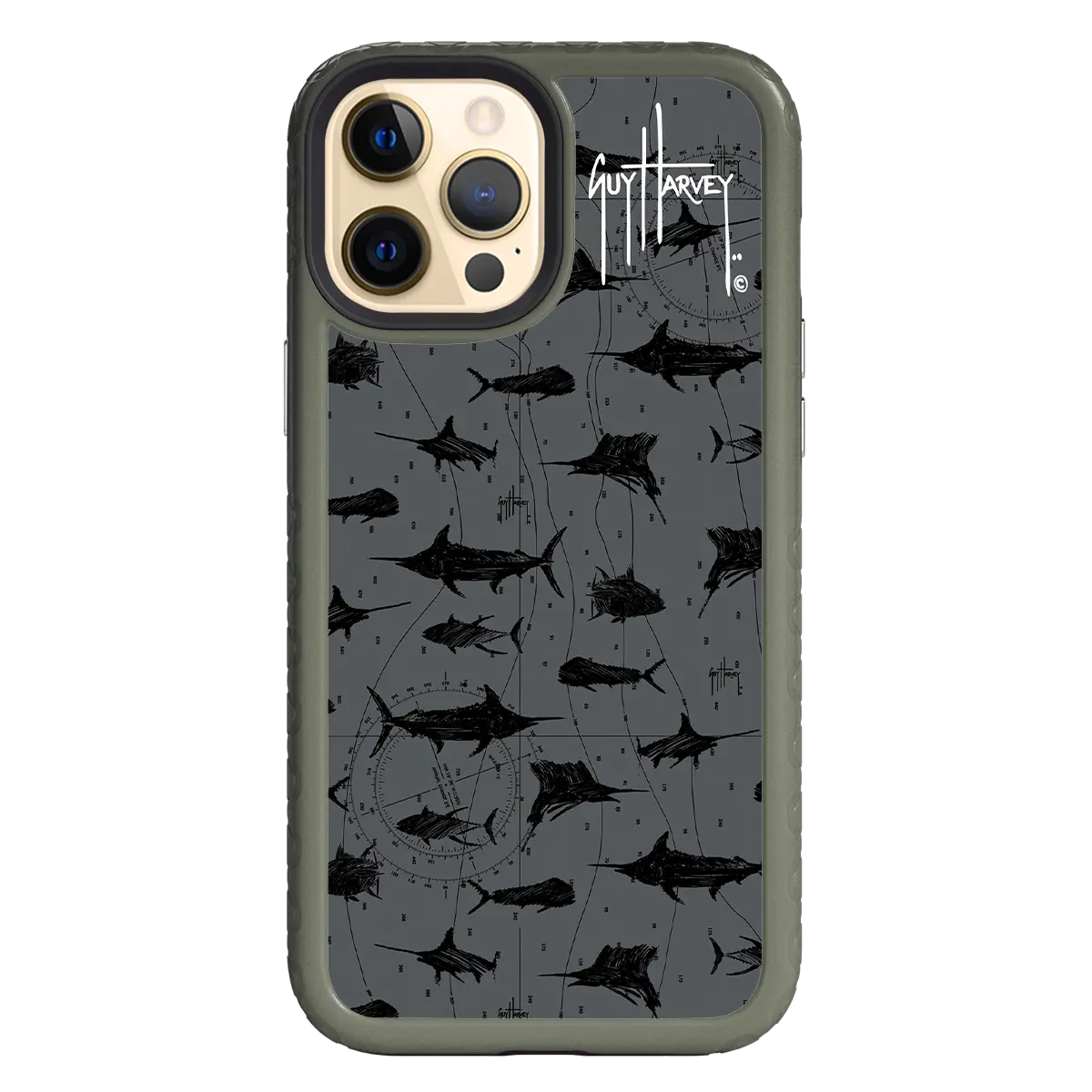 Guy Harvey Fortitude Series for Apple iPhone 12 Pro Max - Black Scribbler - Custom Case -  - cellhelmet