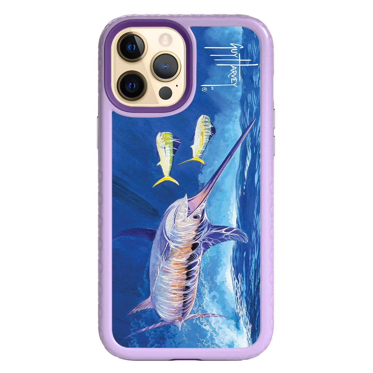 Guy Harvey Fortitude Series for Apple iPhone 12 Pro Max - Bullseye Sword - Custom Case - LilacBlossom - cellhelmet