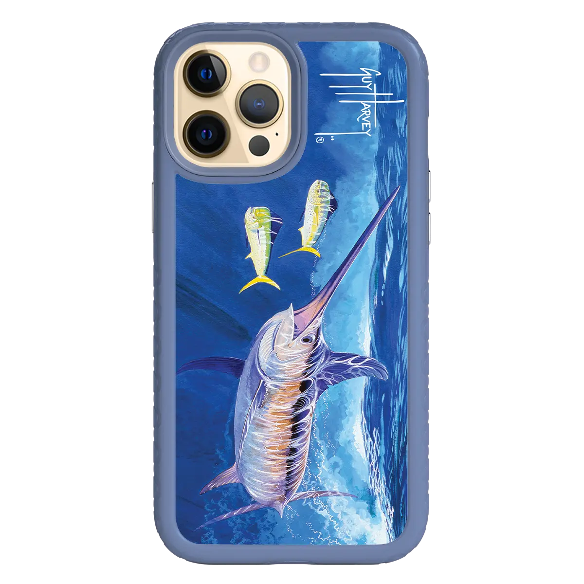 Guy Harvey Fortitude Series for Apple iPhone 12 Pro Max - Bullseye Sword - Custom Case - SlateBlue - cellhelmet