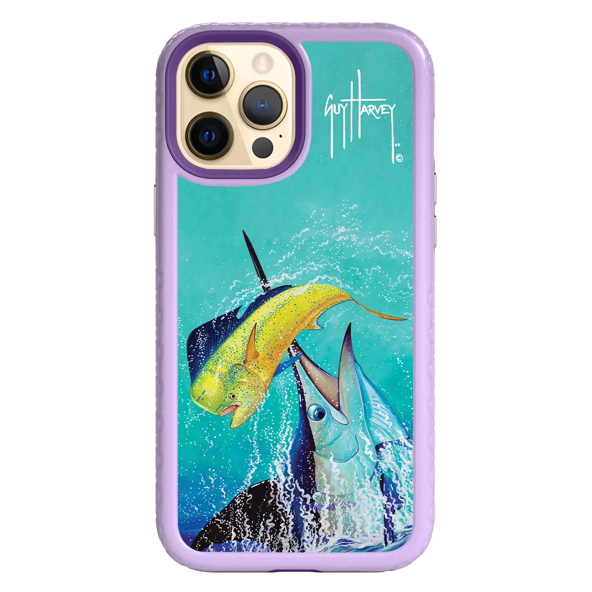 Guy Harvey Fortitude Series for Apple iPhone 12 Pro Max - El Dorado II - Custom Case - LilacBlossom - cellhelmet