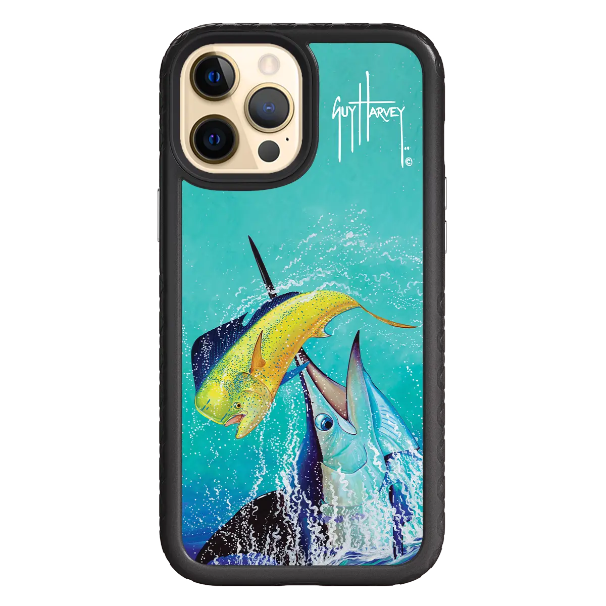 Guy Harvey Fortitude Series for Apple iPhone 12 Pro Max - El Dorado II - Custom Case - OnyxBlack - cellhelmet